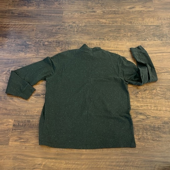 Land's End 100% Cotton Green Speckled Men's Super-T T-Shirt, Sz. 42-44, Large. - Picture 3 of 11